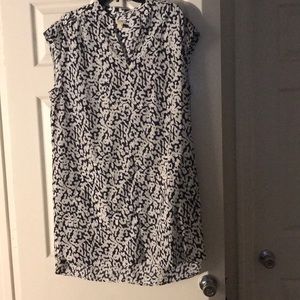 J crew dress size large never worn! Navy cheetah